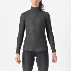 Castelli - bluza de corp ciclism pentru femei vreme rece maneca lunga Cold Days W 2nd Layer - negru