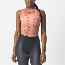 Castelli - maiou ciclism pentru femei PRO Mesh 3 W sleeveless base layer - portocaliu deschis roz rosu