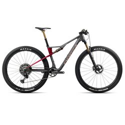 Orbea Oiz M-TEAM FACTORY 2025 - bicicleta MTB full suspension XC 29&quot; - gri Diamond Carbon View (Matt) - Cherry Red (Gloss)