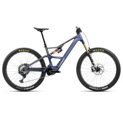 Orbea RISE LT M-TEAM 2025 - bicicleta electrica MTB full suspension 29&quot; - Tanzanite Carbon View - Carbon Raw (Matt)