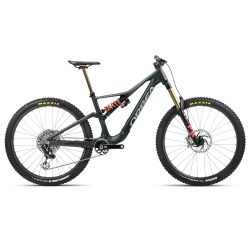 Orbea RALLON M-LTD 2024 - bicicleta Enduro MTB - verde Forest Green Carbon View (Matt-Gloss)-Blue Stone (Gloss)