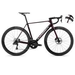 Orbea Orca M20iLTD - bicicleta sosea carbon - rosu Wine Red - Titanium (Gloss)