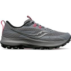 Saucony - pantofi alergare pentru femei Peregrine 13 GTX - gri Gravel negru