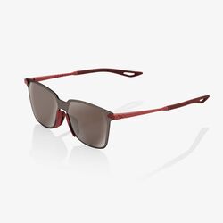 100% - Ochelari - Legere Square - Soft Tact Crimson - HiPER Silver Mirror Lens