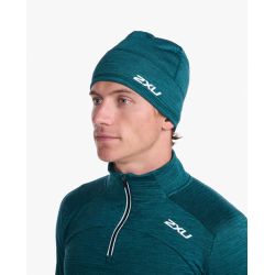 2XU - caciula alergare - Beanie - Deep Jade Silver -Reflective - OSFA