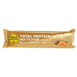 Gold nutrition - baton proteic Total Protein Multilayer Low Sugar - scortisoara si prajitura cu morcovi - 60g