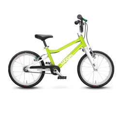 Woom - bicicleta copii 16&quot; Woom 3 AUTOMAGIC, varsta recomandata 4-6 ani (105-120cm) - 6 kg - verde intens lime alb