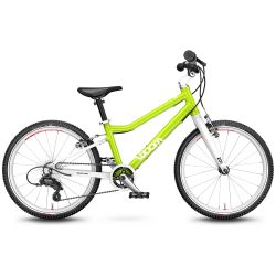 Woom - bicicleta copii 20&quot; Woom 4, varsta recomandata 6-8 ani (115-130cm) - 7,7 kg - galben fluo Lizard Lime