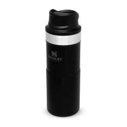 Stanley - termos tip cana cu buton Trigger Action Travel Mug - negru mat piatra - 354 ml