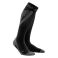 CEP - Sosete compresie alergare cu elemente refectorizante pentru femei Nighttech women socks - negru gri reflect