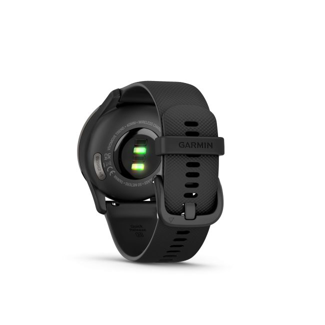 Garmin vivomove Trend - carcasa neagra cu bratara silicon neagra