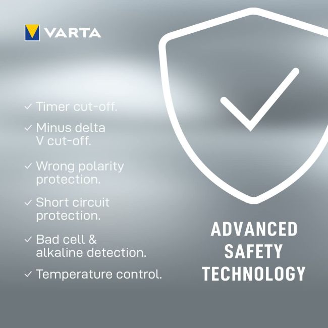 Varta - incarcator acumulatori LCD Ultra Fast Charger+ cu 4 acumulatori AA 2100 mAh inclusi