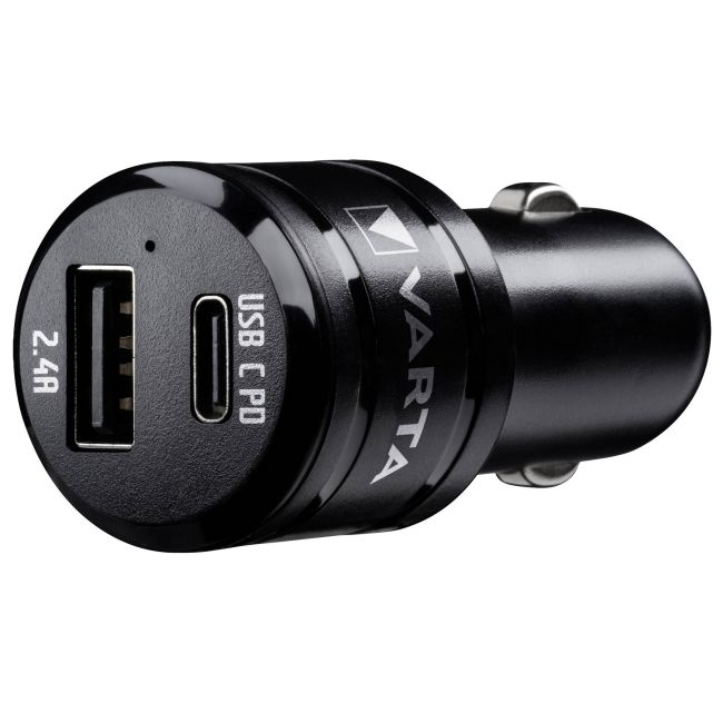 Varta - incarcator masina Car Charger Dual USB Fast 30W - mufa USB-C + mufa USB-A