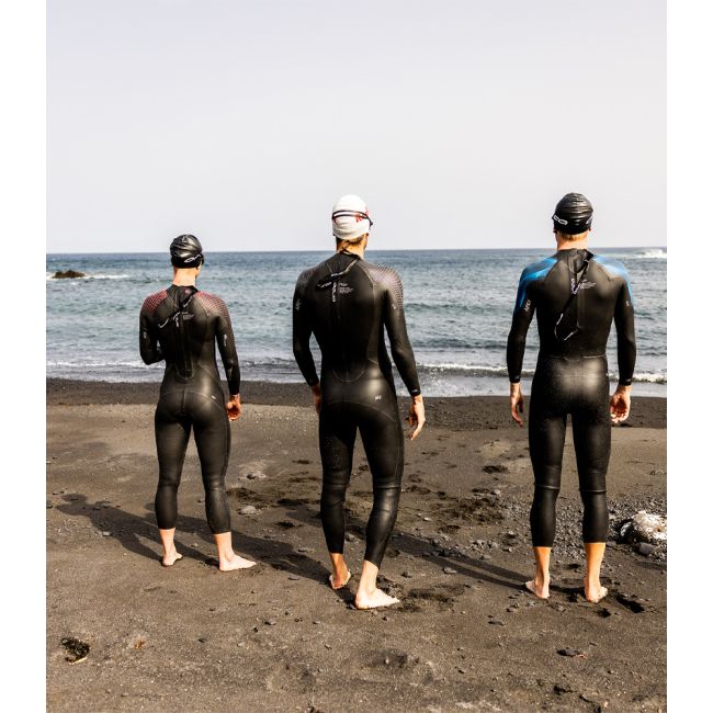 Orca - costum neopren triatlon pentru femei Athlex Float wetsuit with High Buoyancy - negru rosu plutitor