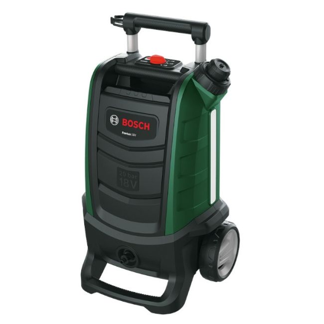 Bosch - curatator sub presiune pentru curatare bicicleta sau masina Fontus 18V, fara cablu - verde negru