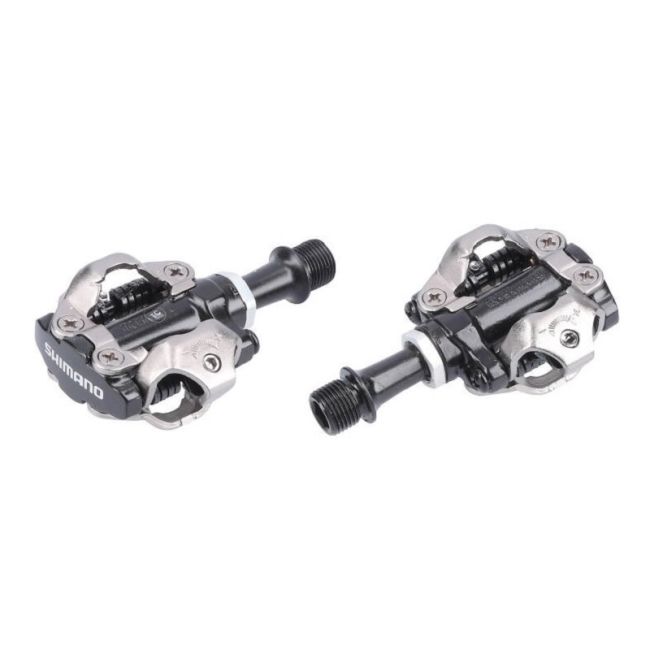 Shimano - pedale bicicleta MTB PD-M540, SPD pedals - negru argintiu