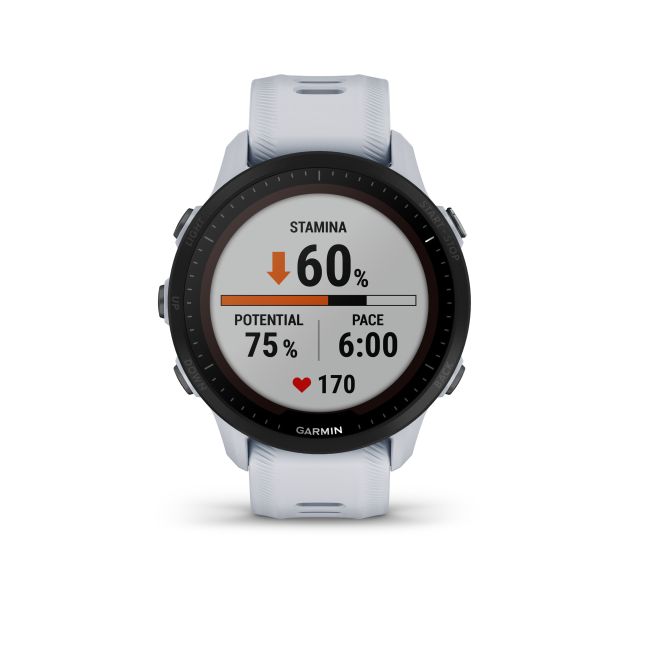 Garmin - Forerunner 955 Solar ceas multisport cu GPS - alb