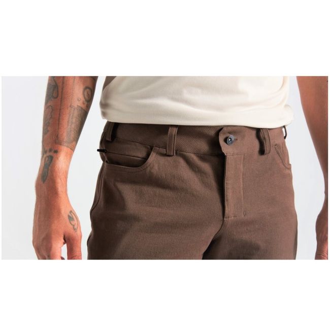 Specialized - Pantaloni ciclism scurti pentru barbati Adventure pants - maro doppio