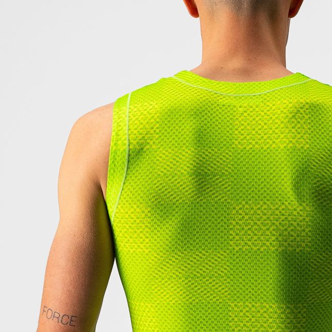 Castelli - bluza de corp ciclism PRO Mesh BL Sleeveless - verde electric lime fluo