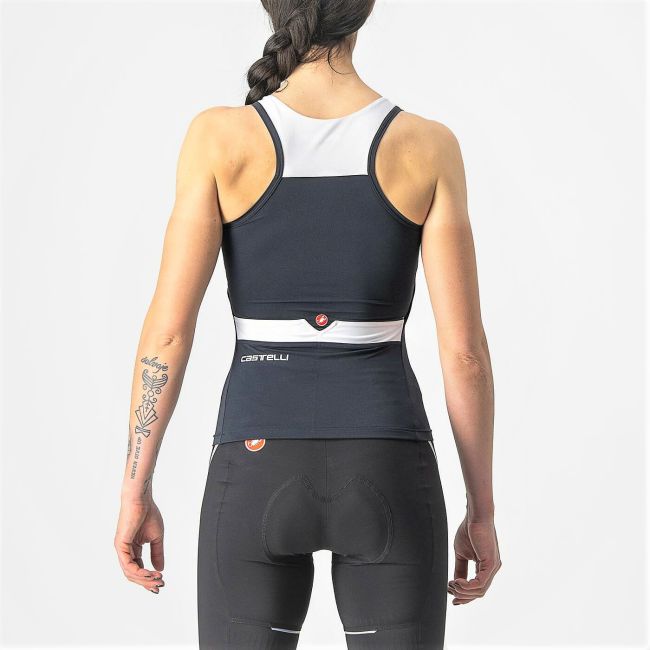 Castelli - maiou ciclism pentru femei Solaris Top - negru alb