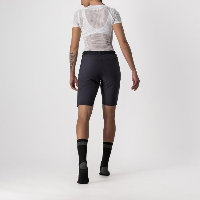 Castelli - pantaloni scurti ciclism pentru femei Unlimited W Baggy shorts - negru