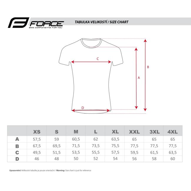 Tricou maneca scurta Force MTB Angle, albastru/fluo, 4XL