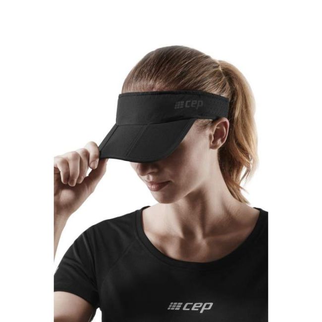 CEP - vizor alergare unisex Running Visor - negru