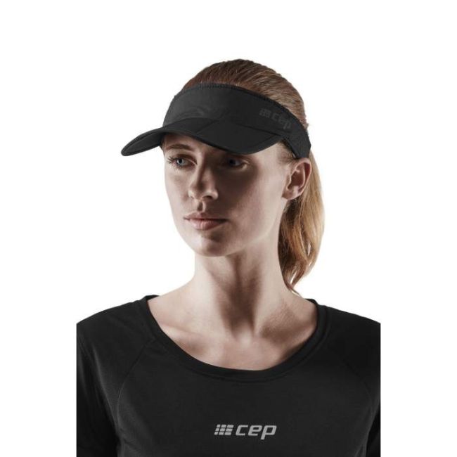 CEP - vizor alergare unisex Running Visor - negru