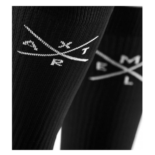 CEP - Sosete compresie alergare pentru femei Xtra mile women socks - negru alb