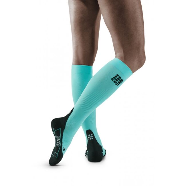 CEP - Sosete de compresie pentru femei Women Running socks - albastru deshis negru burpee blue