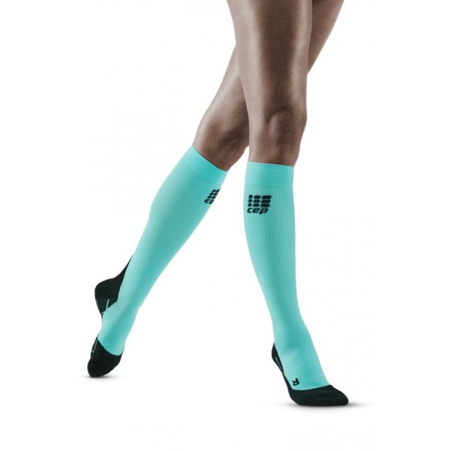 CEP - Sosete de compresie pentru femei Women Running socks - albastru deshis negru burpee blue