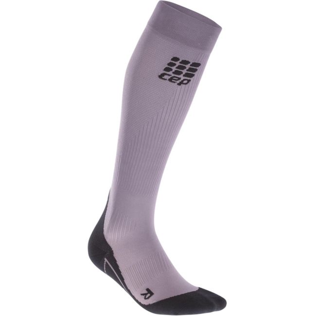 CEP - Sosete de compresie pentru femei Women Running socks - mov deschis negru plank purple