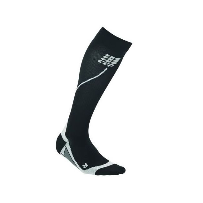 CEP - Sosete lungi compresie alergare pentru femei Women 2.0 running socks - negru gri