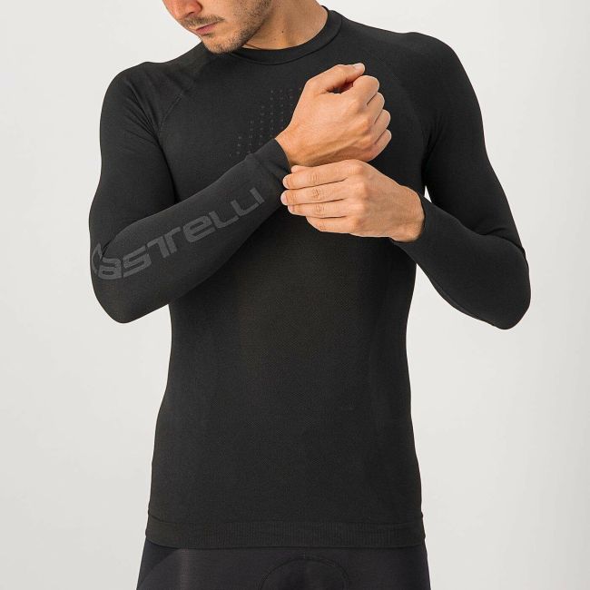 Castelli bluza de corp cu maneca lunga Core Seamless Base Layer LS - negru