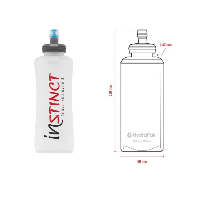 Instinct - rezerva apa pentru vesta alergare Soft flask Hydra Cell - 600ml