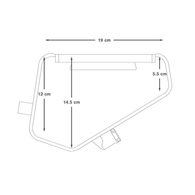 Apidura - Recipient apa pentru Bicicleta Frame Pack Hydration Bladder 1.5 litri - transparent