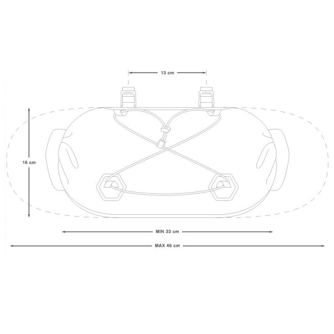 Apidura - geanta bicicleta cu prindere pe ghidon, Expedition Handlebar Pack 14 litri - gri negru