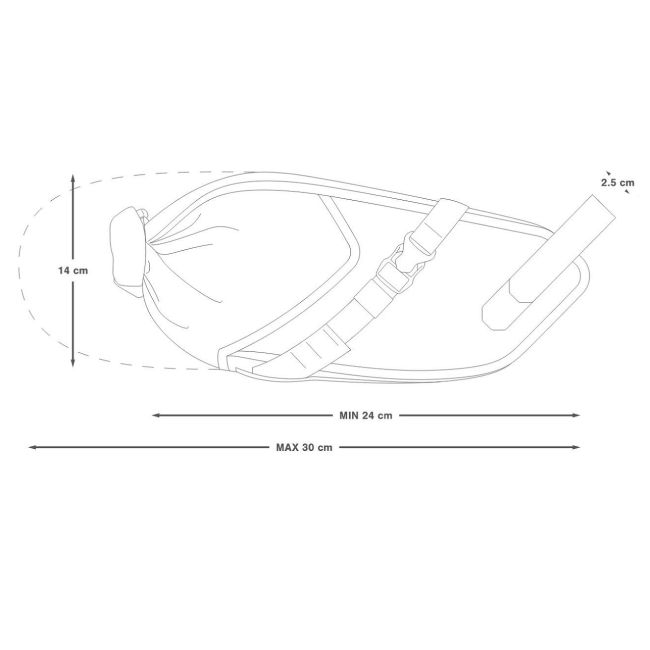 Apidura - geanta bicicleta cu prindere sub sa, Backcountry Saddle Pack  4.5 litri - gri negru galben