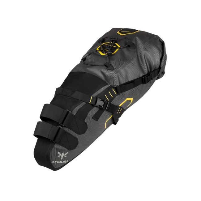 Apidura - geanta bicicleta cu prindere sub sa, Expedition Saddle Pack 14 litri - gri negru galben