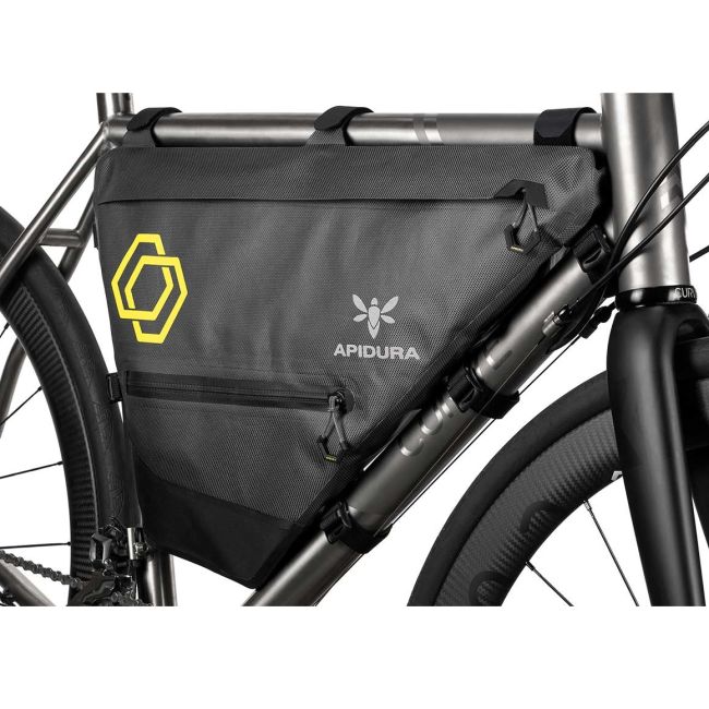 Apidura - geanta cadru bicicleta Expedition Full Frame Pack 12 litri - gri negru galben