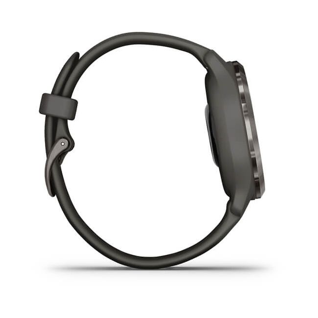 Garmin - Venu 2s smartwatch cu GPS și AMOLED - rama gri ardezie și carcasă gri cu brățară din silicon