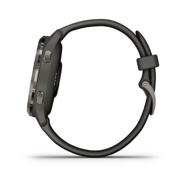 Garmin - Venu 2s smartwatch cu GPS și AMOLED - rama gri ardezie și carcasă gri cu brățară din silicon