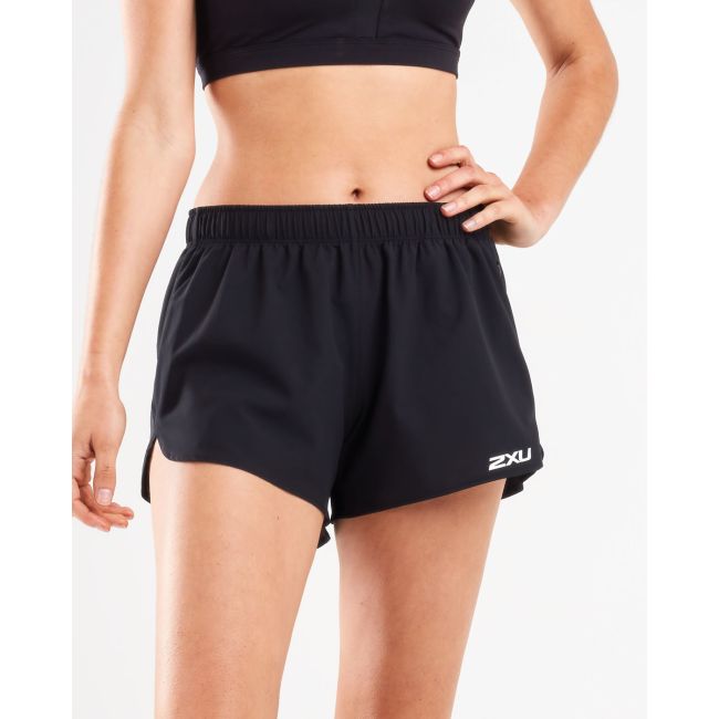 2XU - pantaloni scurti Femei Active 4 Inch Free Short - negru argintiu