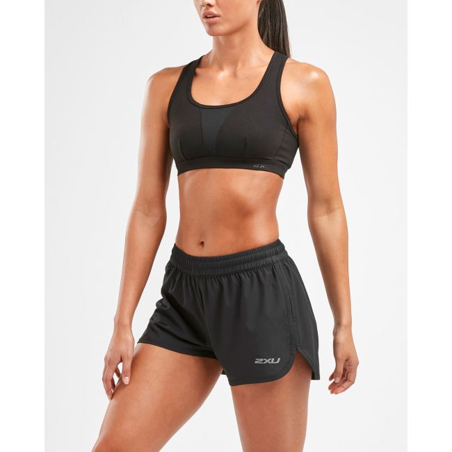 2XU - Bustiera sport pentru femei XVENT Crop - negru