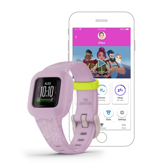 Garmin Vivofit Jr. 3 - Lilac Floral - ceas copii