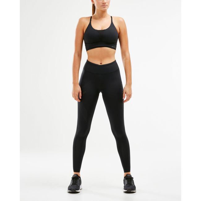 2XU - Bustiera sport pentru femei Perform Crop - negru