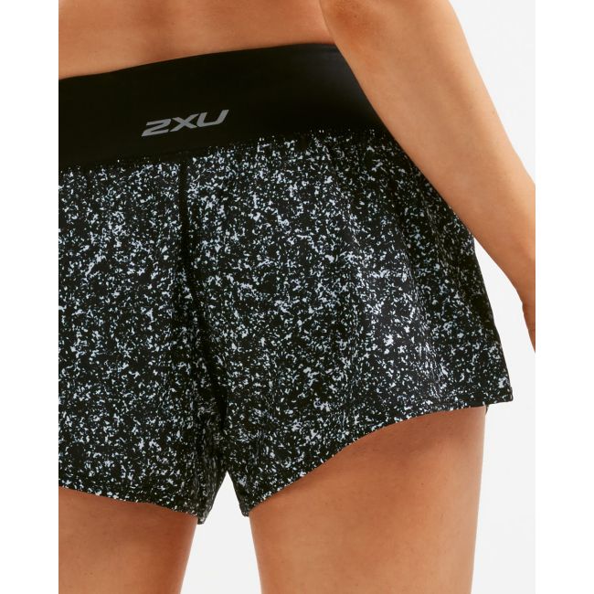 2XU - Pantaloni scurti de alergare pentru femei XVENT 3&quot; Free Short - negru gri granit