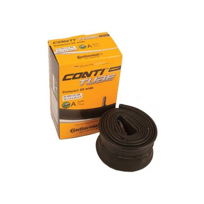 Continental - camera bicicleta Compact 20 Wide 20x1.9-2.5 - 50-406 -&gt;62-406 - valva auto 34mm