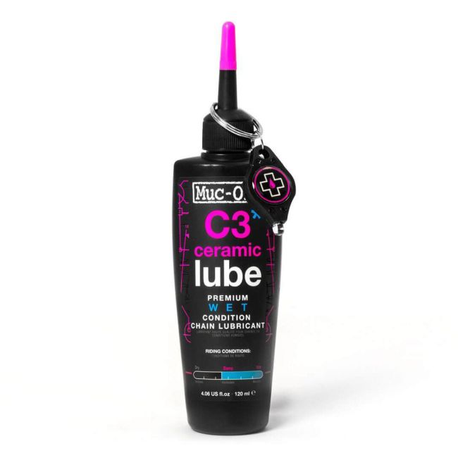 Muc-Off - Ulei Lubrifiant Ceramic C3 pentru lant - Wet - 120ml