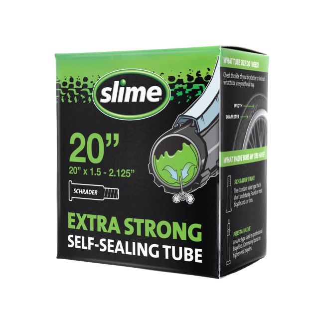 Slime - camera bicicleta 20&quot; cu solutie antipana - 20&quot;x1.5-&gt; 20&quot;2.125 - 40-406-&gt; 57-406 - valva auto